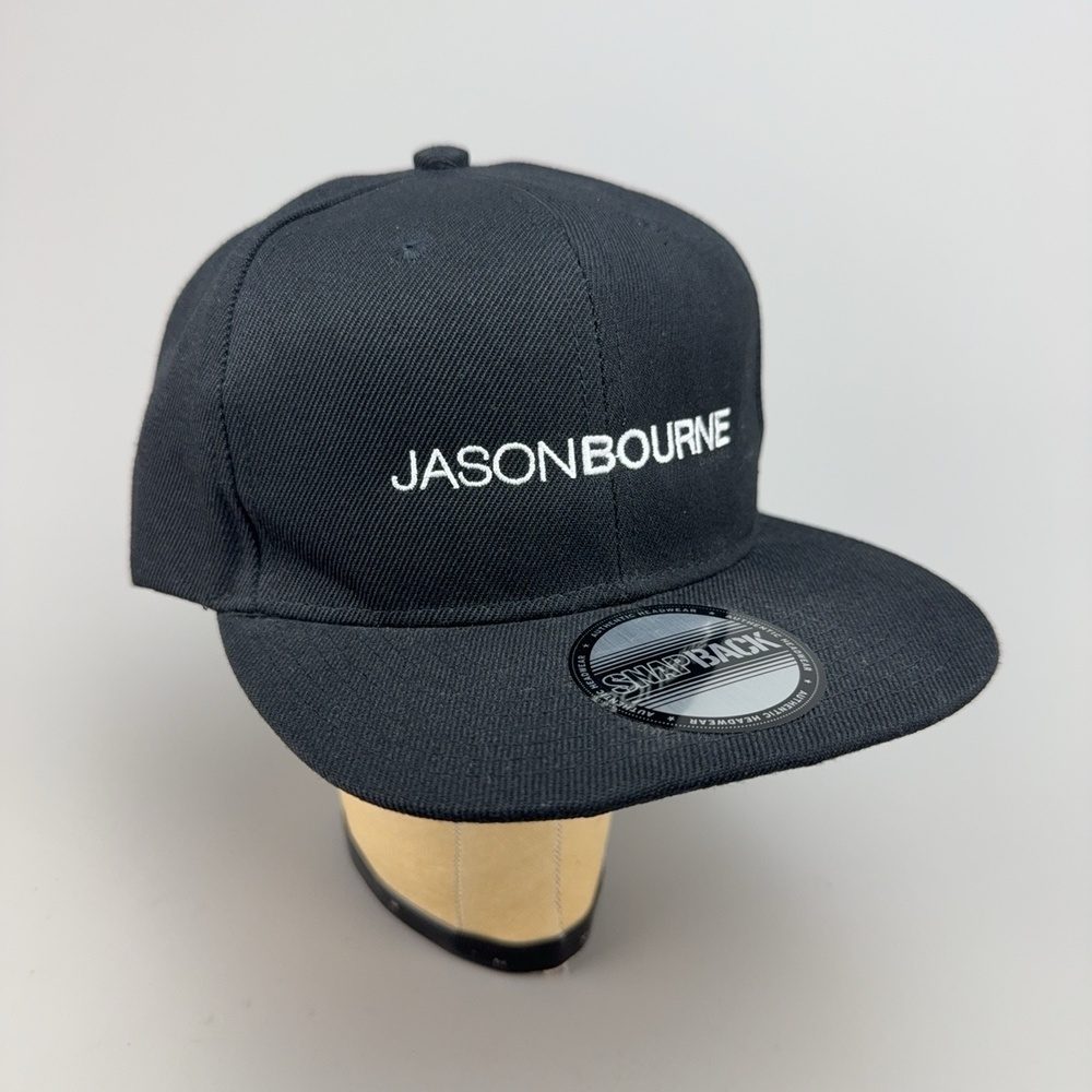 Jason Bourne Hat Cap Snap Back Mens One Size Black Movie Promo Embroidered